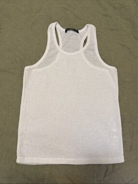 Brandy Melville White Racerback Tank Top